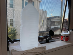 氷で温度を低くする